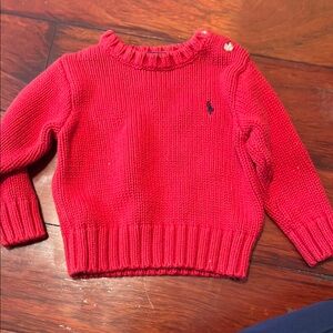 Ralph Lauren Red Knit Sweater